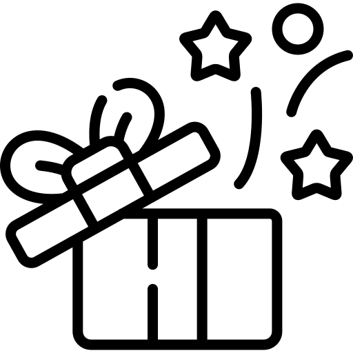 Symbol für monatliche Überraschungsbox